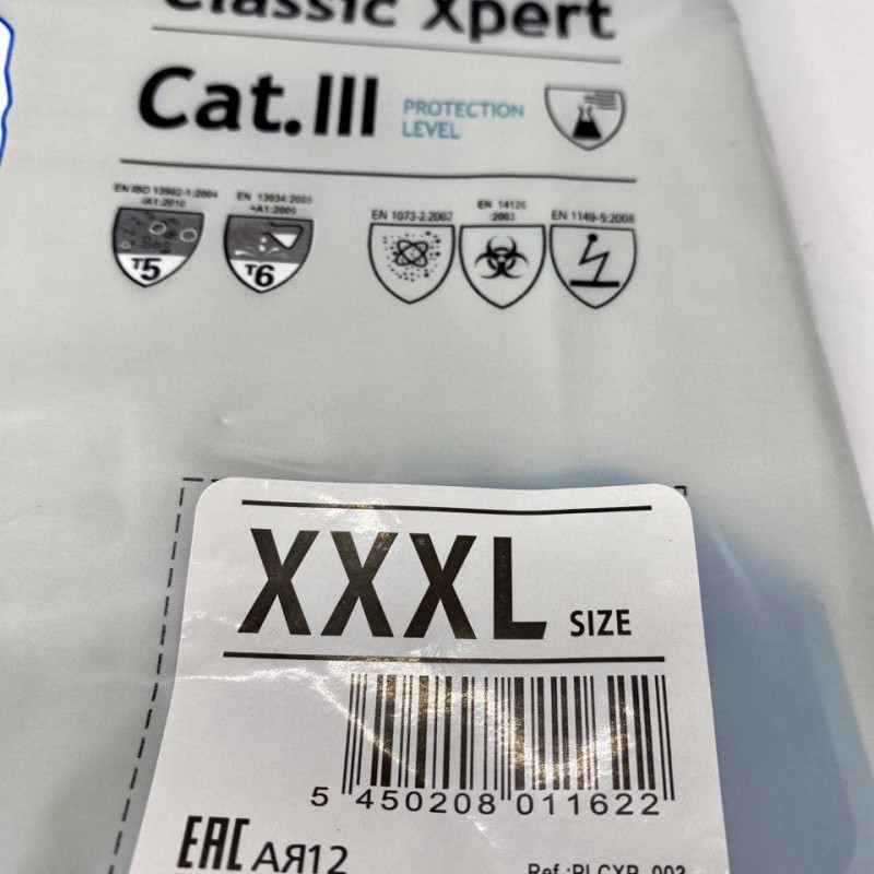 Защитній комбинезон химзащитній Tyvek Classic Xpert CHF5 (костюм Тайвек) (хімзахист, захист від радіації) XXXL