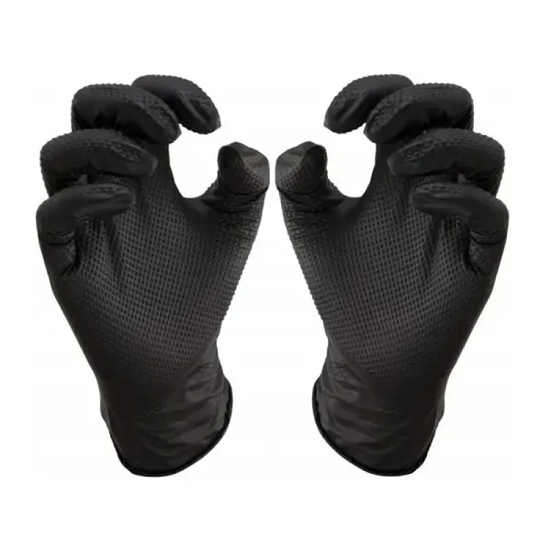 MERCATOR gogrip неопудрені нітрилові рукавички чорні (уп 50 шт)