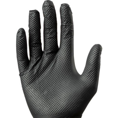 MERCATOR gogrip неопудрені нітрилові рукавички чорні (уп 50 шт)