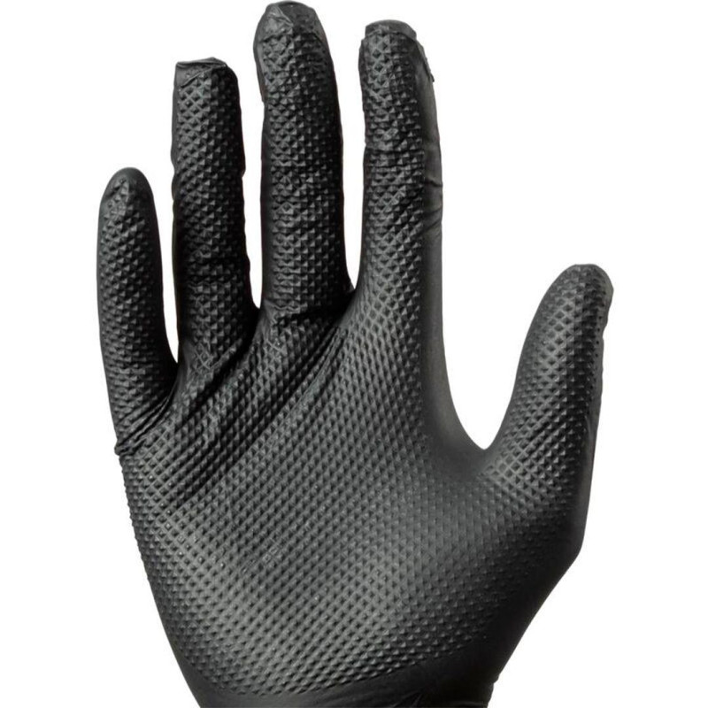 MERCATOR gogrip неопудрені нітрилові рукавички чорні (уп 50 шт)