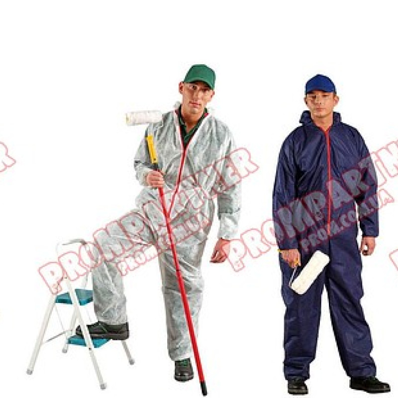 Комбинезон полипропилен білий, арт. 'КО' розмір М, комбінезон одноразовий, комбінезон маляра