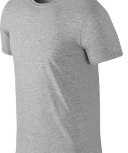 Футболка чоловіча сіра (василок) Gildan Softstyle