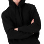 Худі толстовка зимова з капюшоном колір чорний, щільний футер тринитка ADVENTURE, худі оверсайз