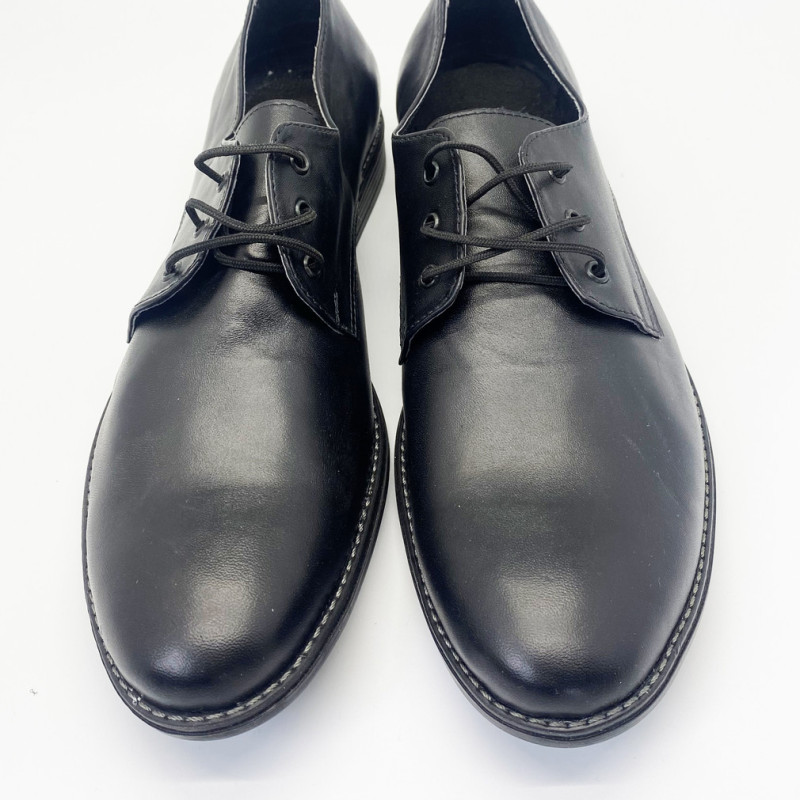 Туфлі модельні на шнурках, шкіра (44 розмір)