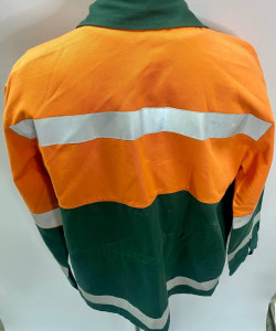 Костюм робочий ДОРОЖНИКА, (куртка+напівком) тканина 100 хб, костюм зі світловідбиваючими стрічками 52-54 рост5-6