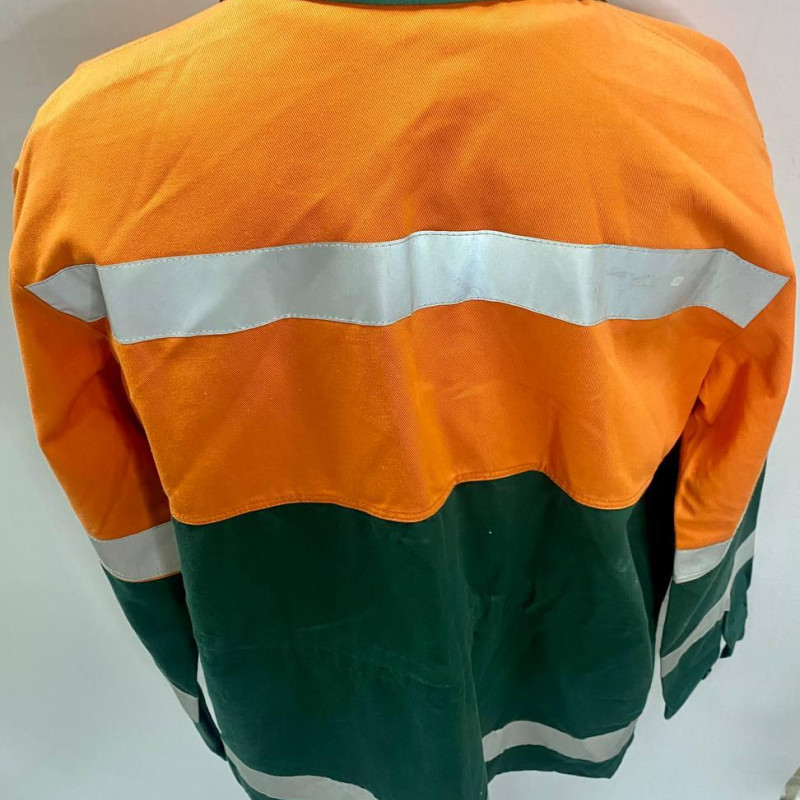 Костюм робочий ДОРОЖНИКА, (куртка+напівком) тканина 100 хб, костюм зі світловідбиваючими стрічками 52-54 рост5-6