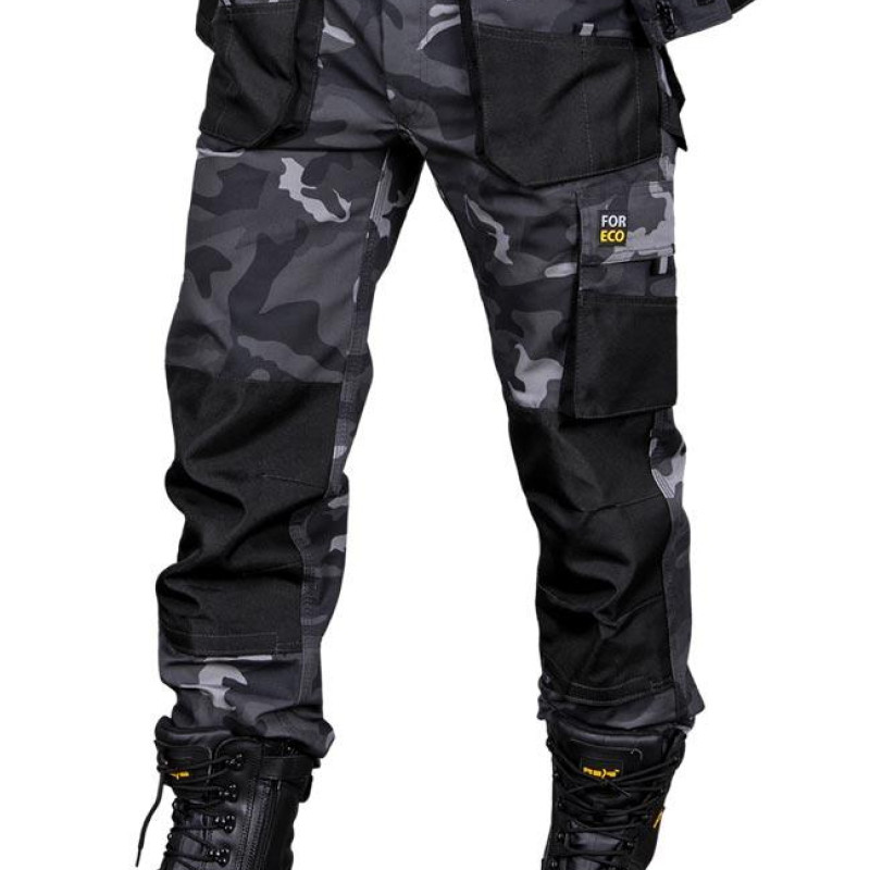 Штани робочий КАМУФЛЯЖ, щільність тканини 260 г/м2, арт. FORECO (B)