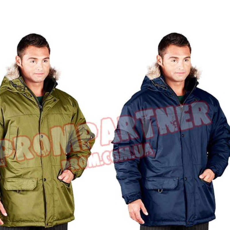 Куртка робоча зимова з капюшоном Poland арт 'ГРО-ХОЛ'