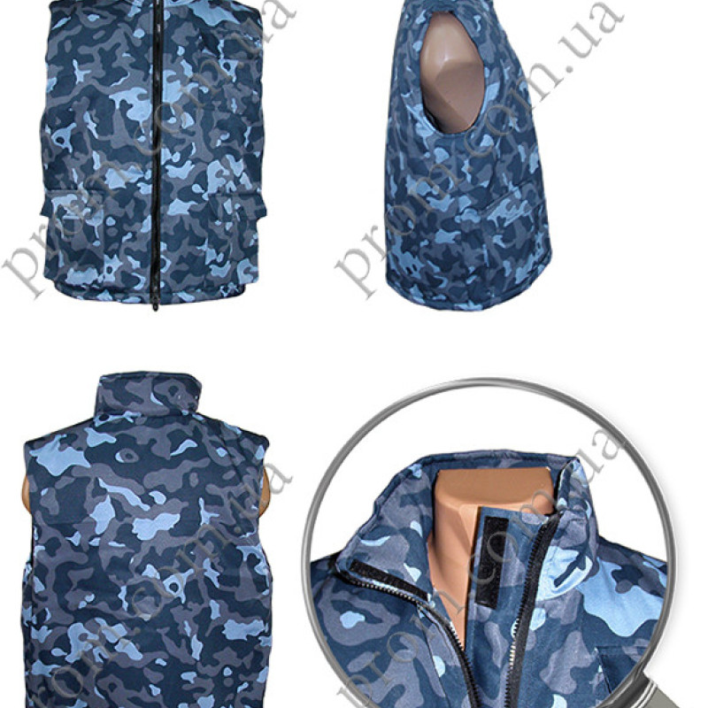 Жилет ватний, камуфляж, колір-город 48/3