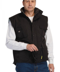 Жилет робочий утеплений BEAVER Cerva чорний розмір L ( РОЗПРОДАЖ)