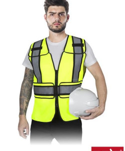 Жилет сигнальний зі світловідбивними смугами арт KOS-FLEX YB