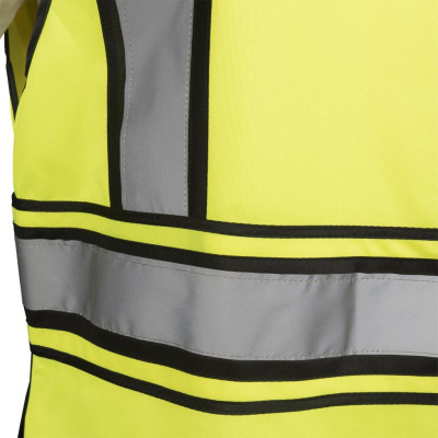Жилет сигнальний зі світловідбивними смугами арт KOS-FLEX YB