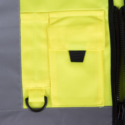 Жилет сигнальний дорожній жовто-помаранчевий KOS-ZIP YP