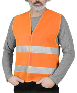 Жилет светоотражающий сигнальній, жилет оранжевій дорожника, одяг світловідбівний арт. OX-LUMI