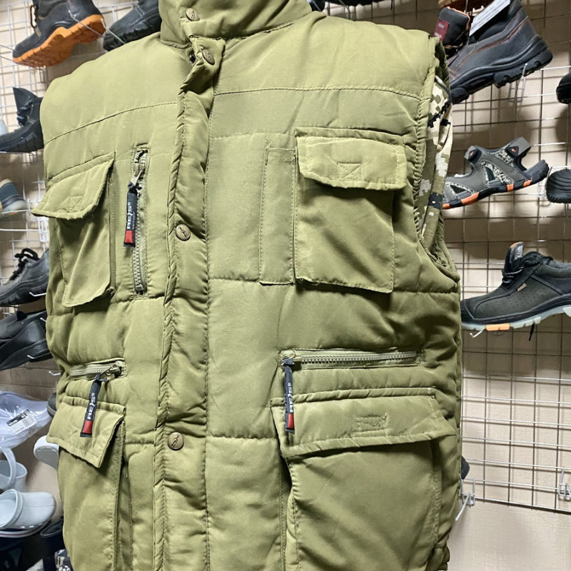 Жилет робочий, жилет утеплений, жилет олива KORMORAN O