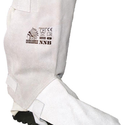 Накладки шкіряні, захист зварника для взуття, накладки захисні NNB JS UNI (12