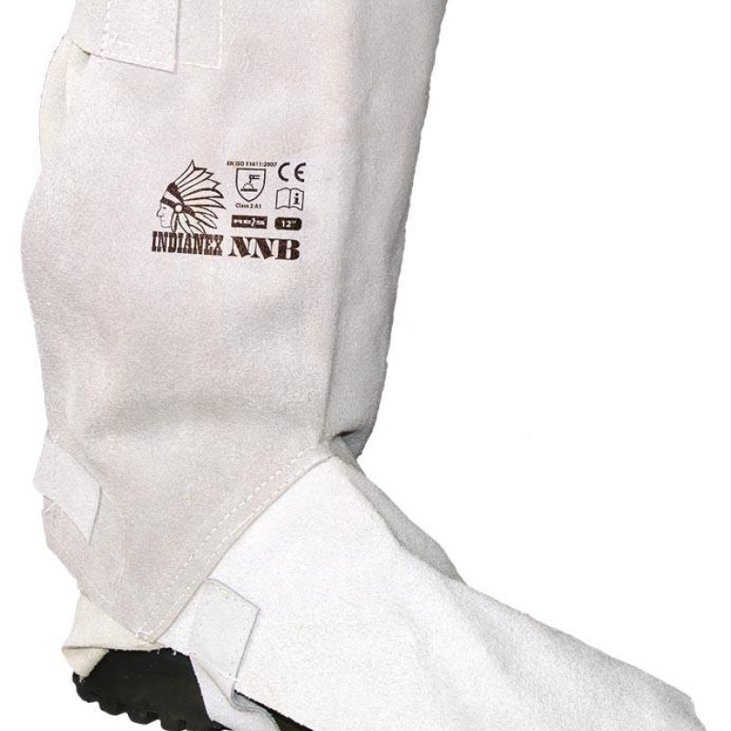 Накладки шкіряні, захист зварника для взуття, накладки захисні NNB JS UNI (12