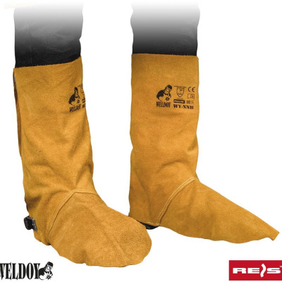 Накладки шкіряні, захист зварника для взуття, накладки захисні WY-NNB Y UNI (14