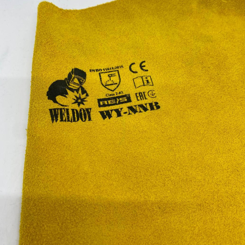 Накладки шкіряні, захист зварника для взуття, накладки захисні WY-NNB Y UNI (14