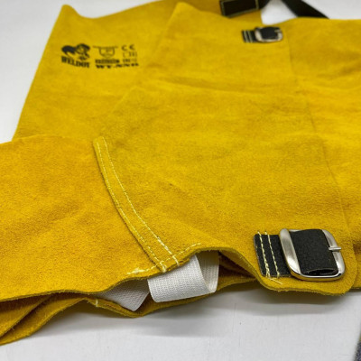 Накладки шкіряні, захист зварника для взуття, накладки захисні WY-NNB Y UNI (14