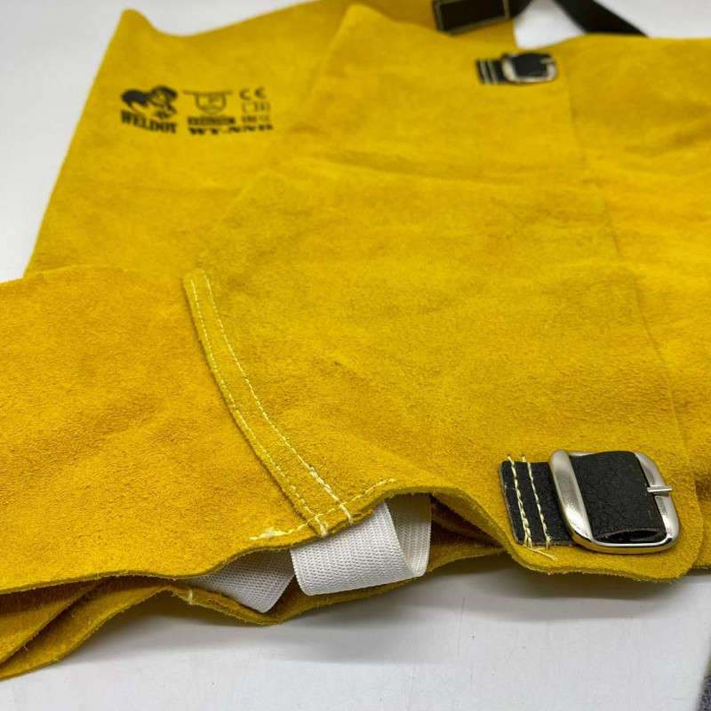 Накладки шкіряні, захист зварника для взуття, накладки захисні WY-NNB Y UNI (14