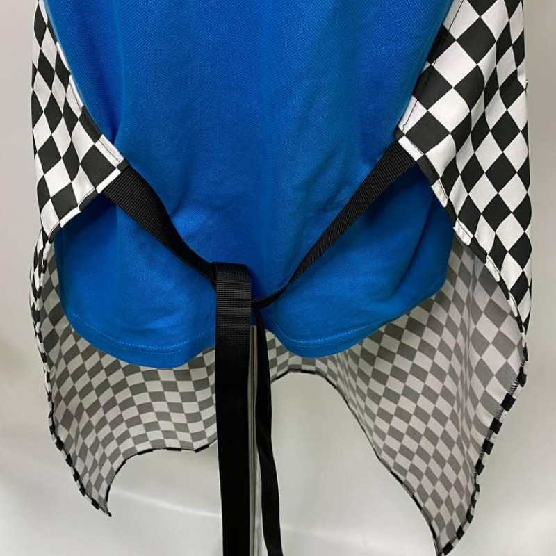 Фартух офіціанта, бариста модельний, тканина 80/20, розмір 97*70 см, колір у клітину