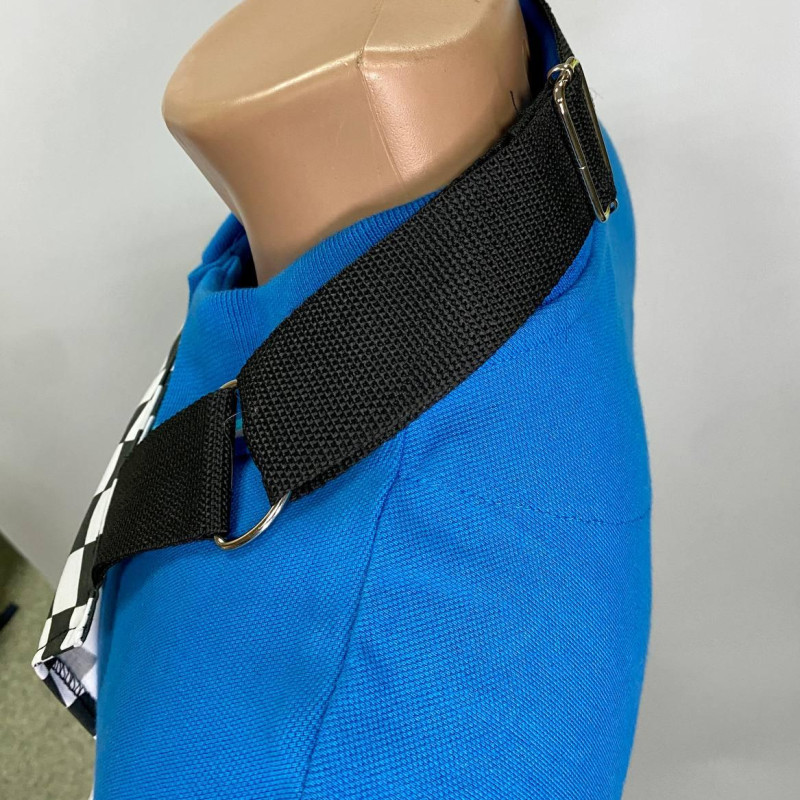 Фартух офіціанта, бариста модельний, тканина 80/20, розмір 97*70 см, колір у клітину