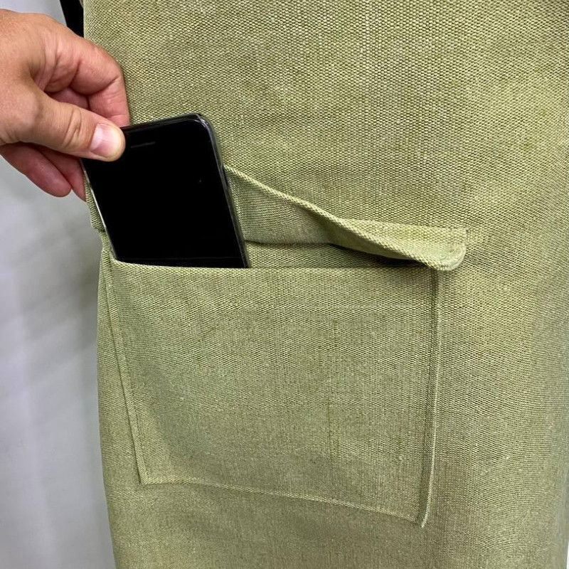 Фартух брезентовий вогнетривкий (просочення ОП) щільність 420+-г/м2