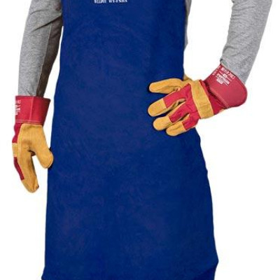 Фартух шкіряний зварювальника REIS WY-FSB Y розмір (60*90), Фартух слюсаря коричневий