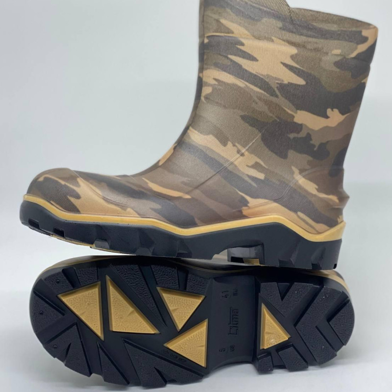 Чоботи гумові чоловічі Litman колір камуфляж, сапоги гумові мужские камфляж