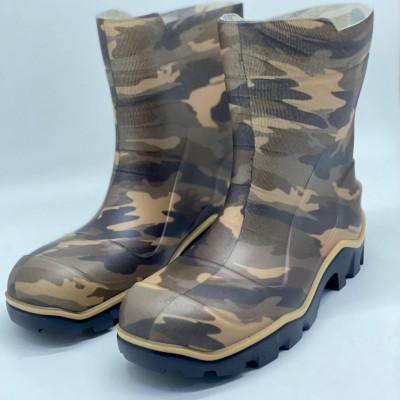 Чоботи гумові чоловічі Litman колір камуфляж, сапоги гумові мужские камфляж