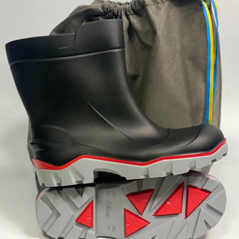 Чоботи гумові чоловічі LITMAN колір чорний, сапоги гумові мужские чорні