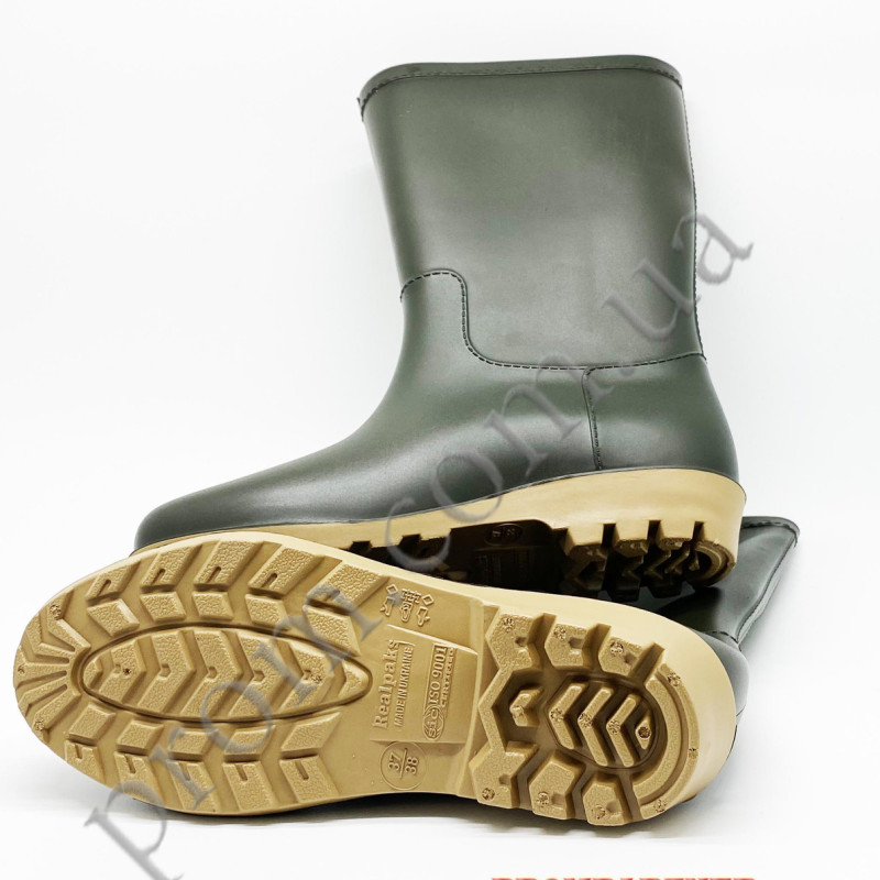 Чоботи ПВХ двошарові зелені, жіночі (в наявності 37-38, 39) Робоче взуття захист від вологи