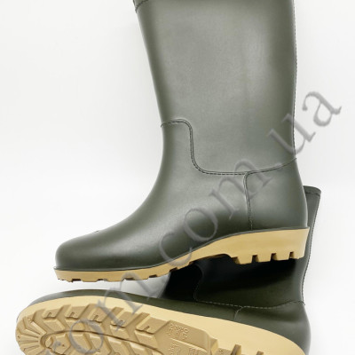 Чоботи ПВХ двошарові зелені, жіночі (в наявності 37-38, 39) Робоче взуття захист від вологи