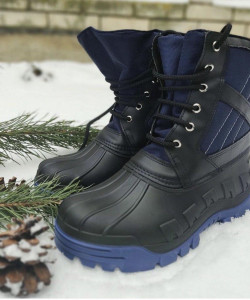 ЧОБОТИ ЧОЛОВІЧІ ЗИМОВІ НА ХУТРІ «ОСКАР» КОЛІР СИНІЙ