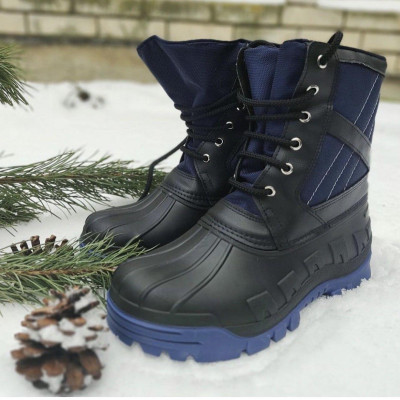 ЧОБОТИ ЧОЛОВІЧІ ЗИМОВІ НА ХУТРІ «ОСКАР» КОЛІР СИНІЙ