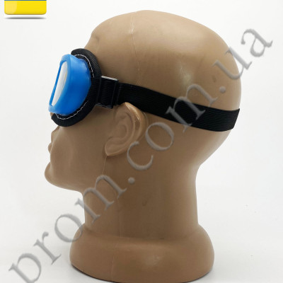 Окуляри ЗП1-У закриті, лінза прозоре скло, пряма вентиляцією (оправа з тканиною)