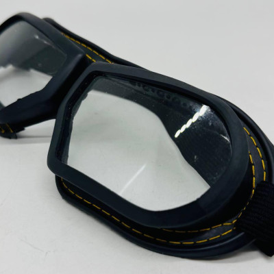 Окуляри ЗП-12У захисні закриті, лінза прозоре скло, пряма вентиляцією (оправа з повстю)