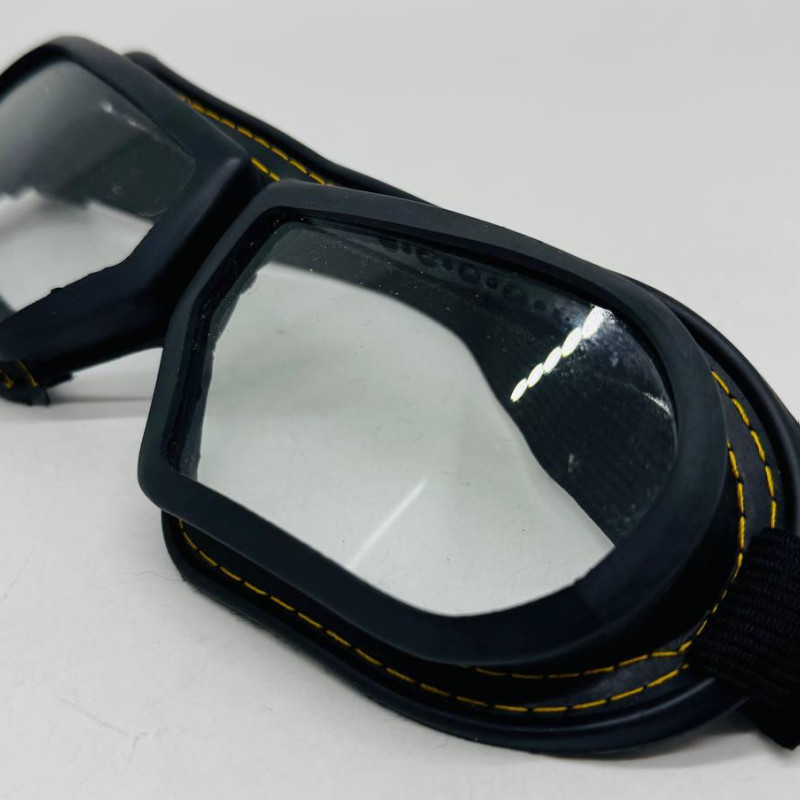 Окуляри ЗП-12У захисні закриті, лінза прозоре скло, пряма вентиляцією (оправа з повстю)