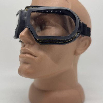 Окуляри ЗП-12У захисні закриті, лінза прозоре скло, пряма вентиляцією (оправа з повстю)