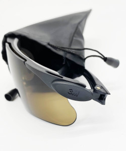 Чехол тканинивий для окулярів, колір чорний