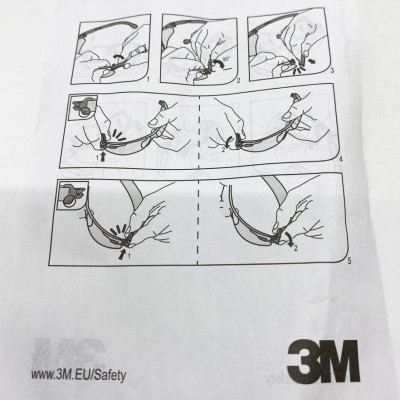 Окуляри 3М Solus, захисні окуляри 3М, 3М окуляри відкриті 3 в 1