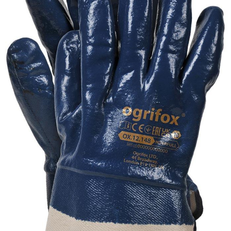 Рукавички нітрилові крага OX-NITERFULL рукавички МБС, рукавички НАФТОВИК