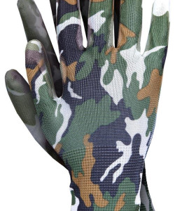 Рукавички робочі Ogrifox камуфльовані з покриттям поліуретану, REIS (розмір 9)