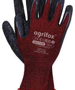 Рукавички робочі Ogrifox OX-MELAT з покриттям спіненого латексу, REIS (розмір 9)