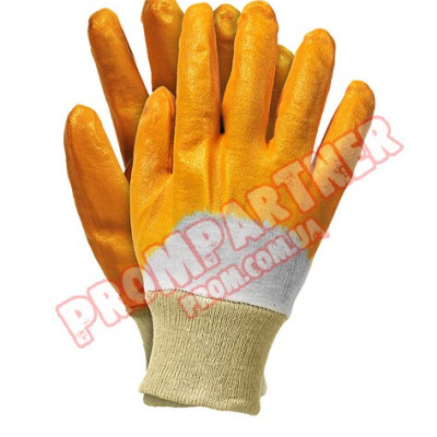 Рукавички трикотаж. шиті з нітрилом. покриттям INTERTOOL SP-0110