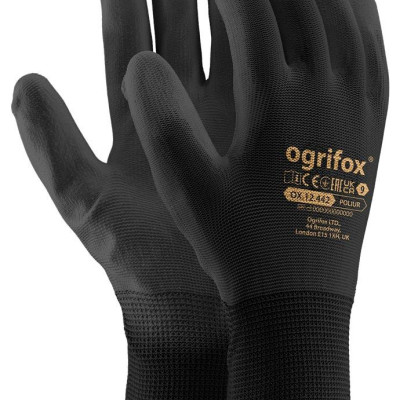Рукавички робочі Ogrifox OX-POLIUR  з покриттям поліретану, REIS