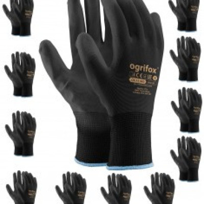 Рукавички робочі Ogrifox OX-POLIUR  з покриттям поліретану, REIS