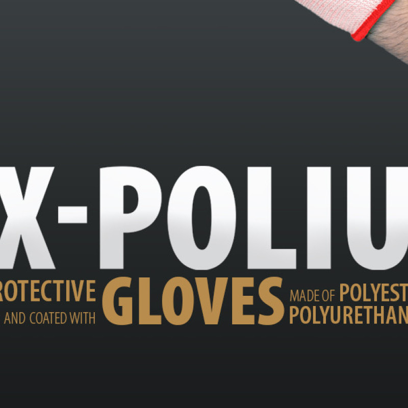 Рукавички робочі Ogrifox OX-POLIUR  з покриттям поліретану, REIS