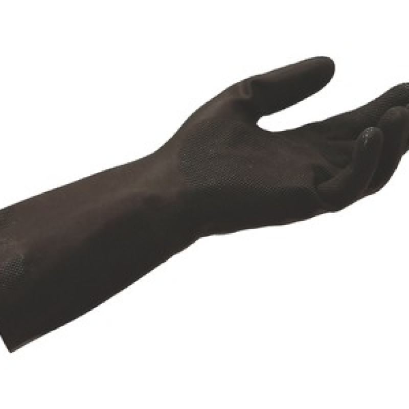 Рукавички латексні, хімстійкі  до 50% довжина 32см товщ. 0,6 мм, К50% Щ50% (перчатки кщс, перчатки химстойкие)